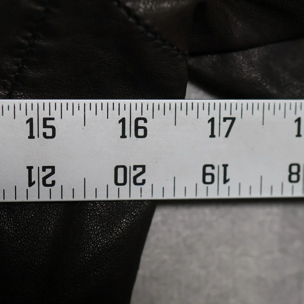 AllSaints Jacket Womens US 4 Brown Black Conroy Leather Biker Quilted Moto